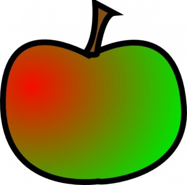 Bitten green apple clipart free images 2