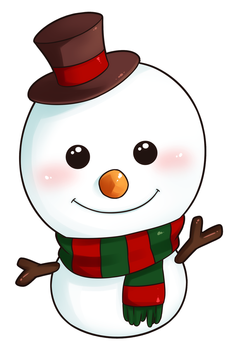 Christmas snowman clipart 2