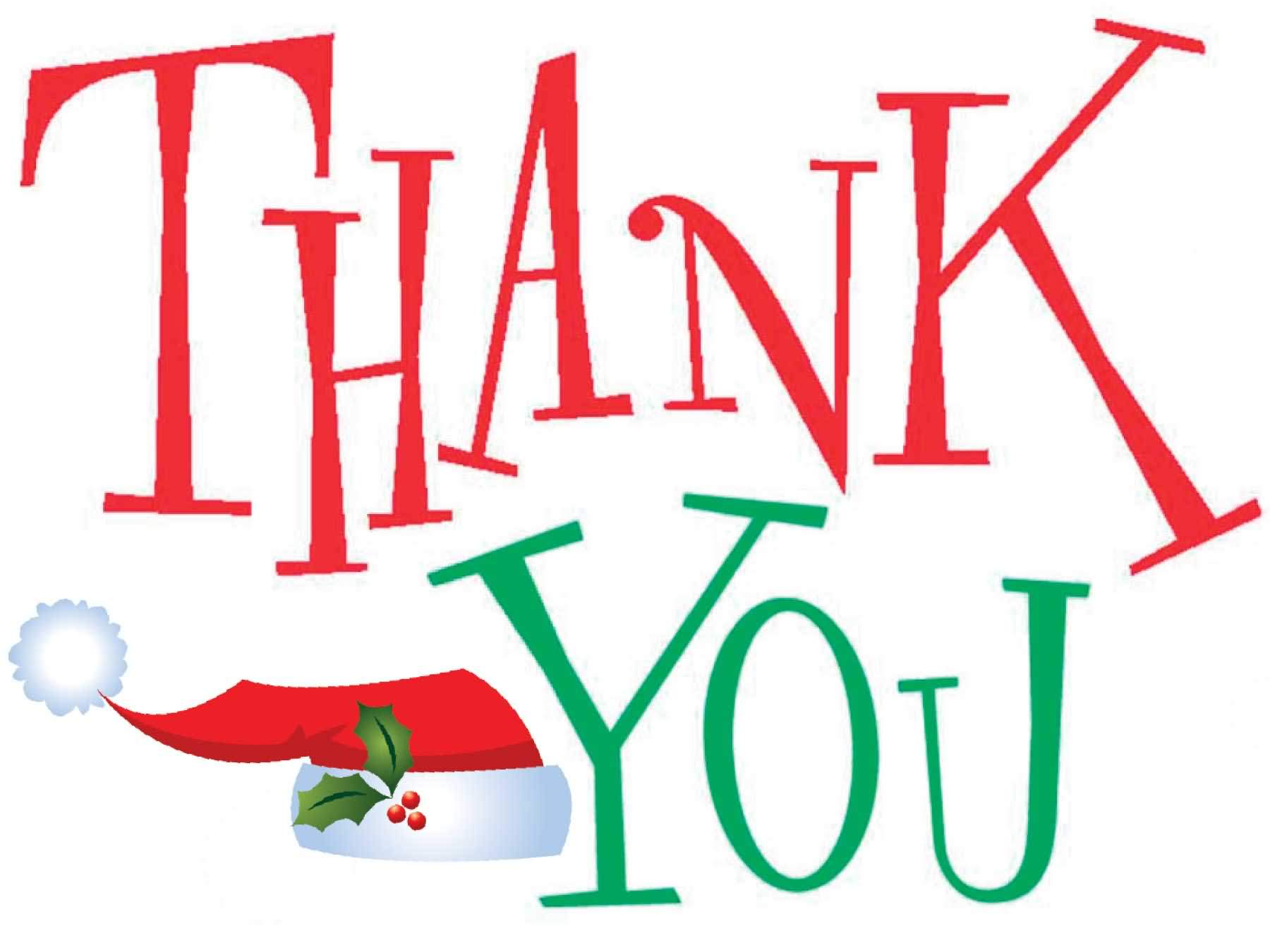Christmas thank you clip art free clipart images 2