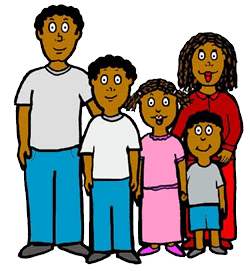 Clip art of family 4
