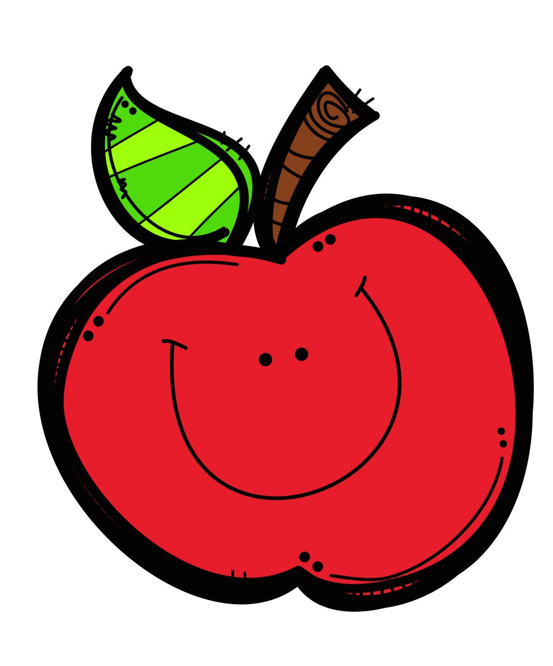 Cute apple clip art free clipart images 2 2