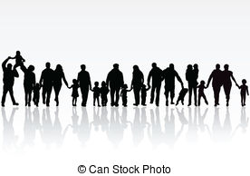Family clip art silhouette free clipart images 4