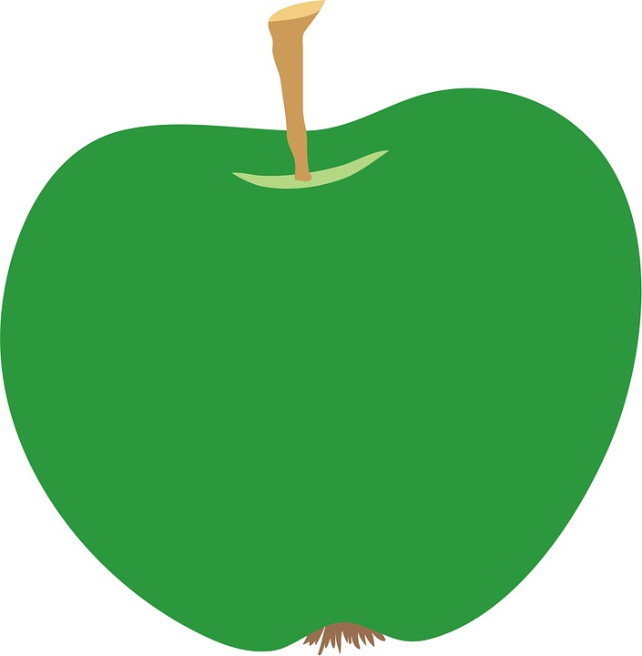 Free illustration apple green clip art fruit image on