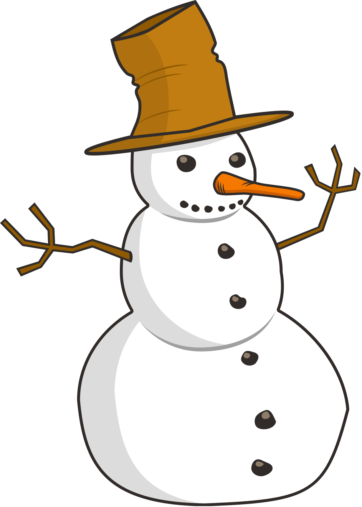 Free snowman clip art free clipart images