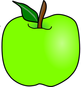 Green apple clipart free images 3