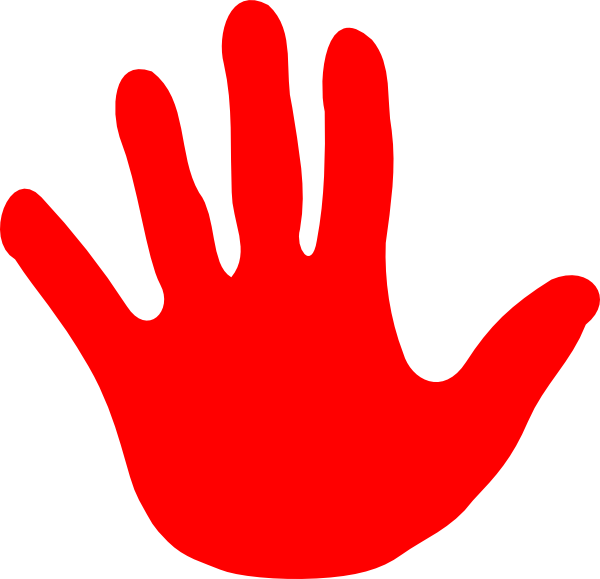 Hand stop sign clipart 2 2