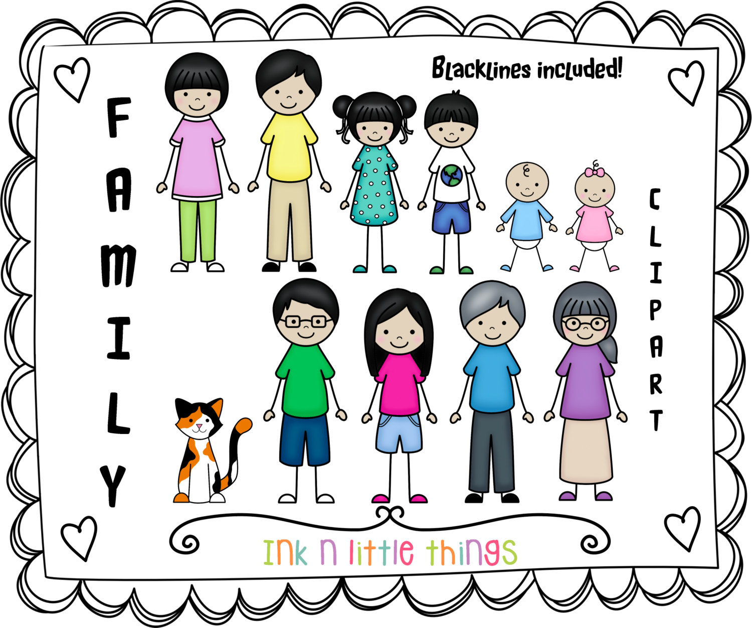 My family clipart clip art 2