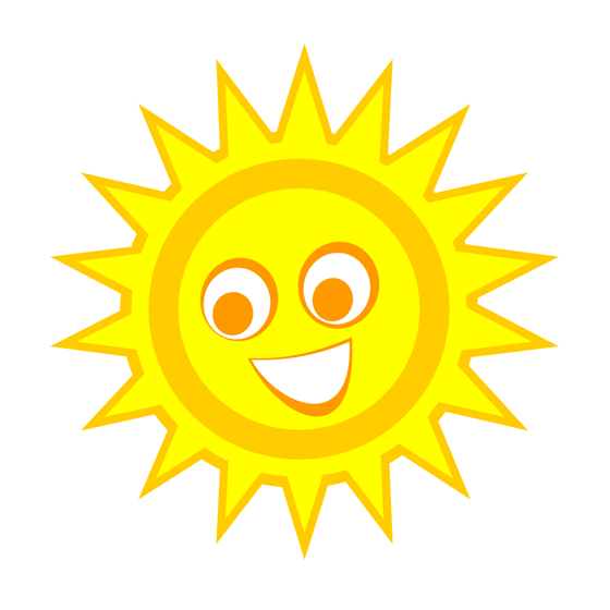 Smiling sun clipart free images 3