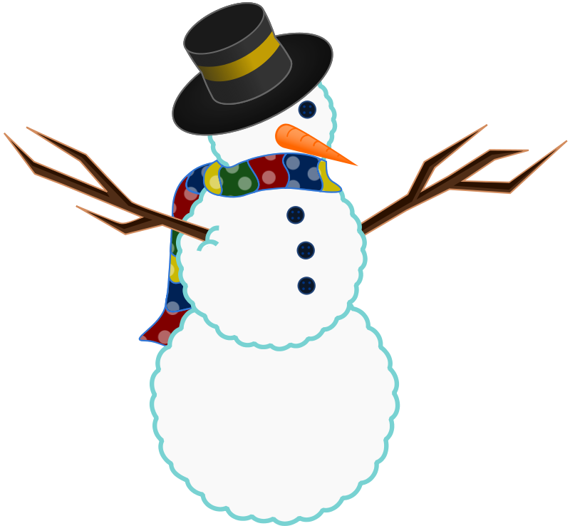 Snowman clipart cheerleader free images