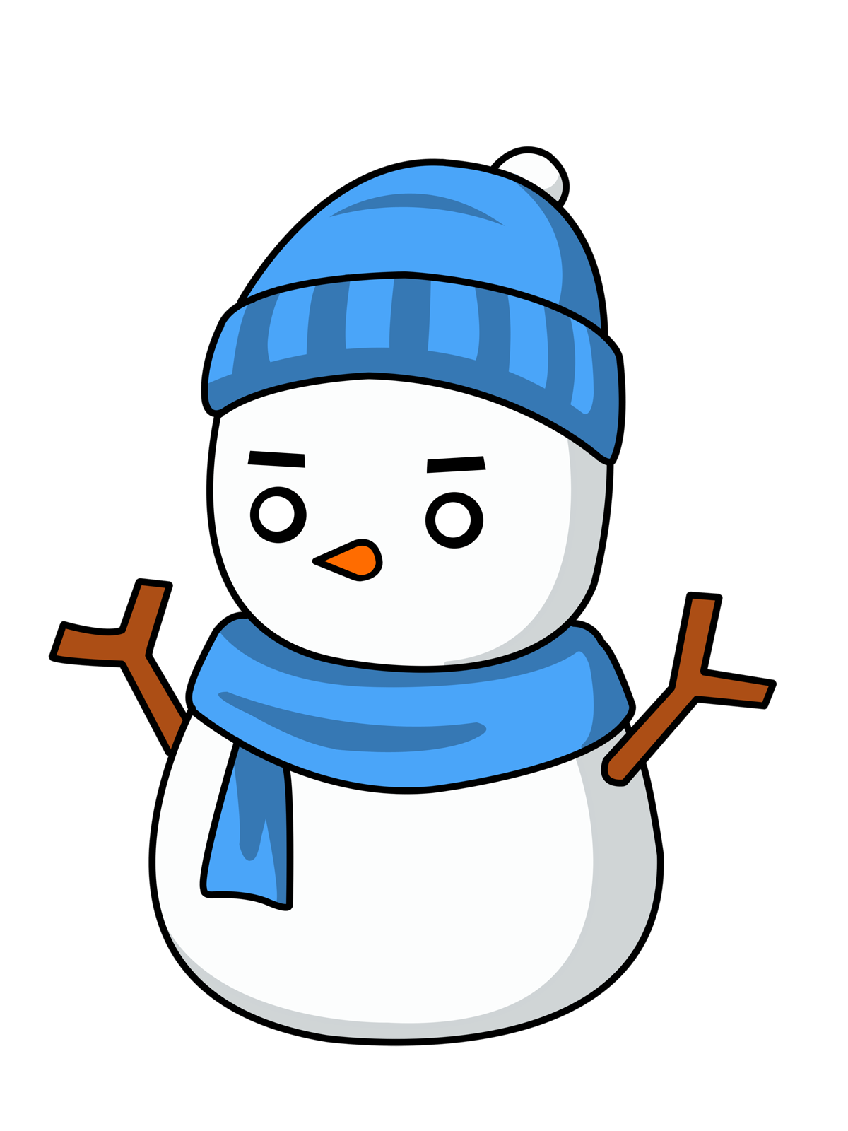 Snowman top hat clipart free images 2