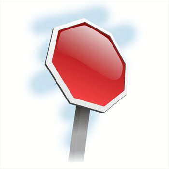 Stop sign template printable clipart