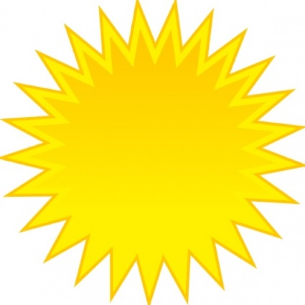 Sun clipart black and white free images 3