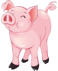 Animated clip art free cartoon pig cute shady 2 - Clipartix