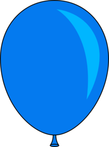 Blue balloon clip art at vector clip art