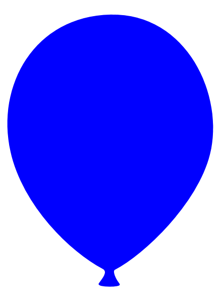 Blue balloon clipart free images