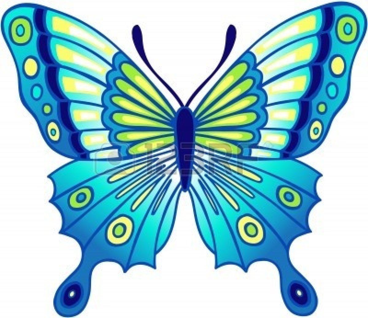 Blue butterfly clipart free images 5