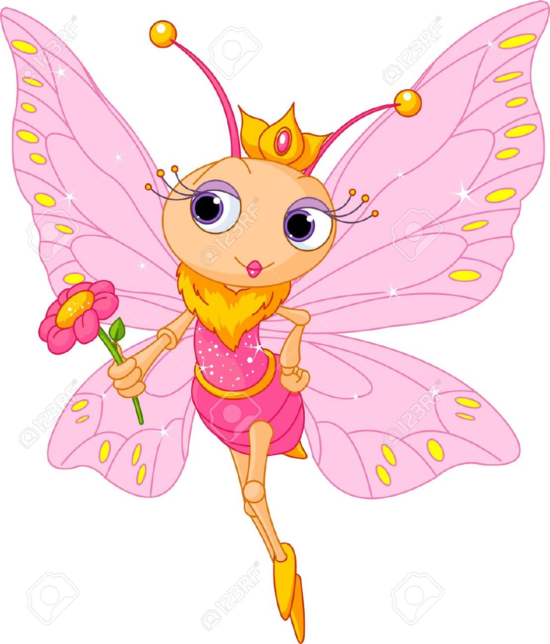 Butterfly clipart beautiful butterfly princess