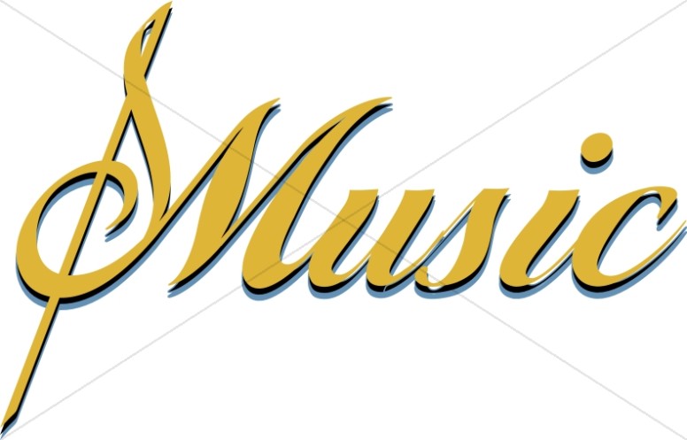 Church music clipart image graphic