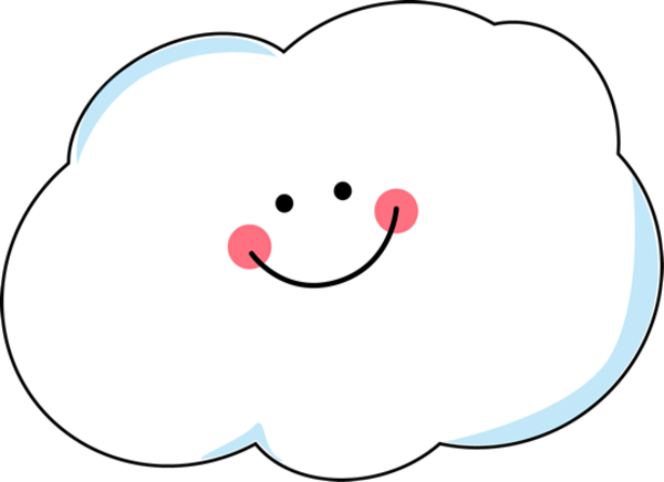 Clip art smiling cloud clipart