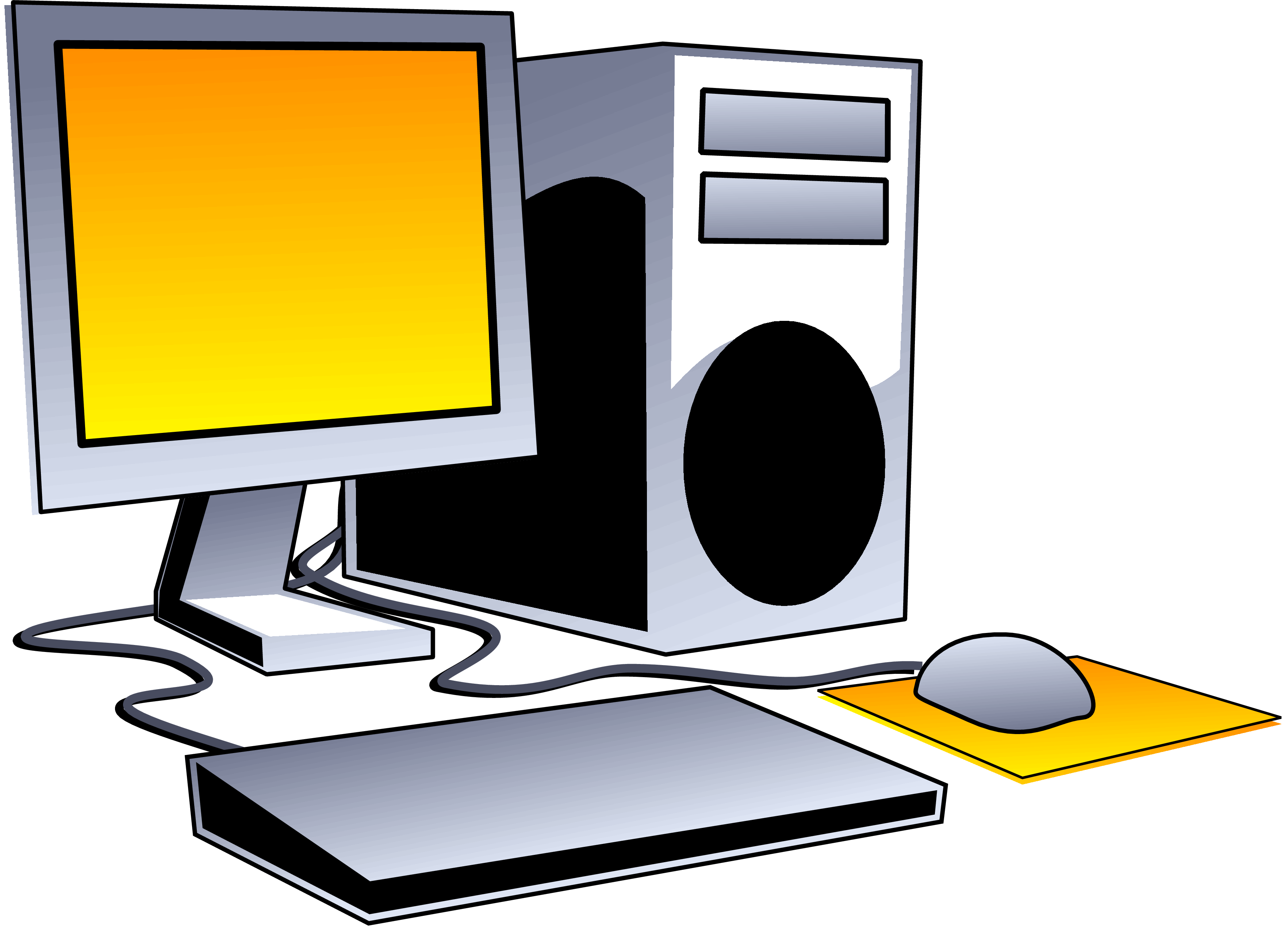 Computer clipart free images 3