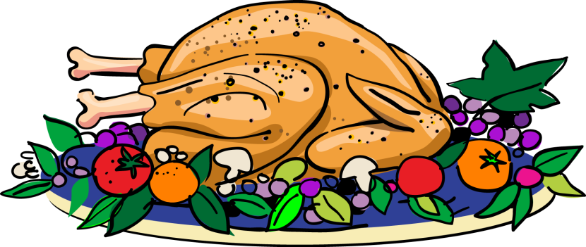 Cooked turkey clipart