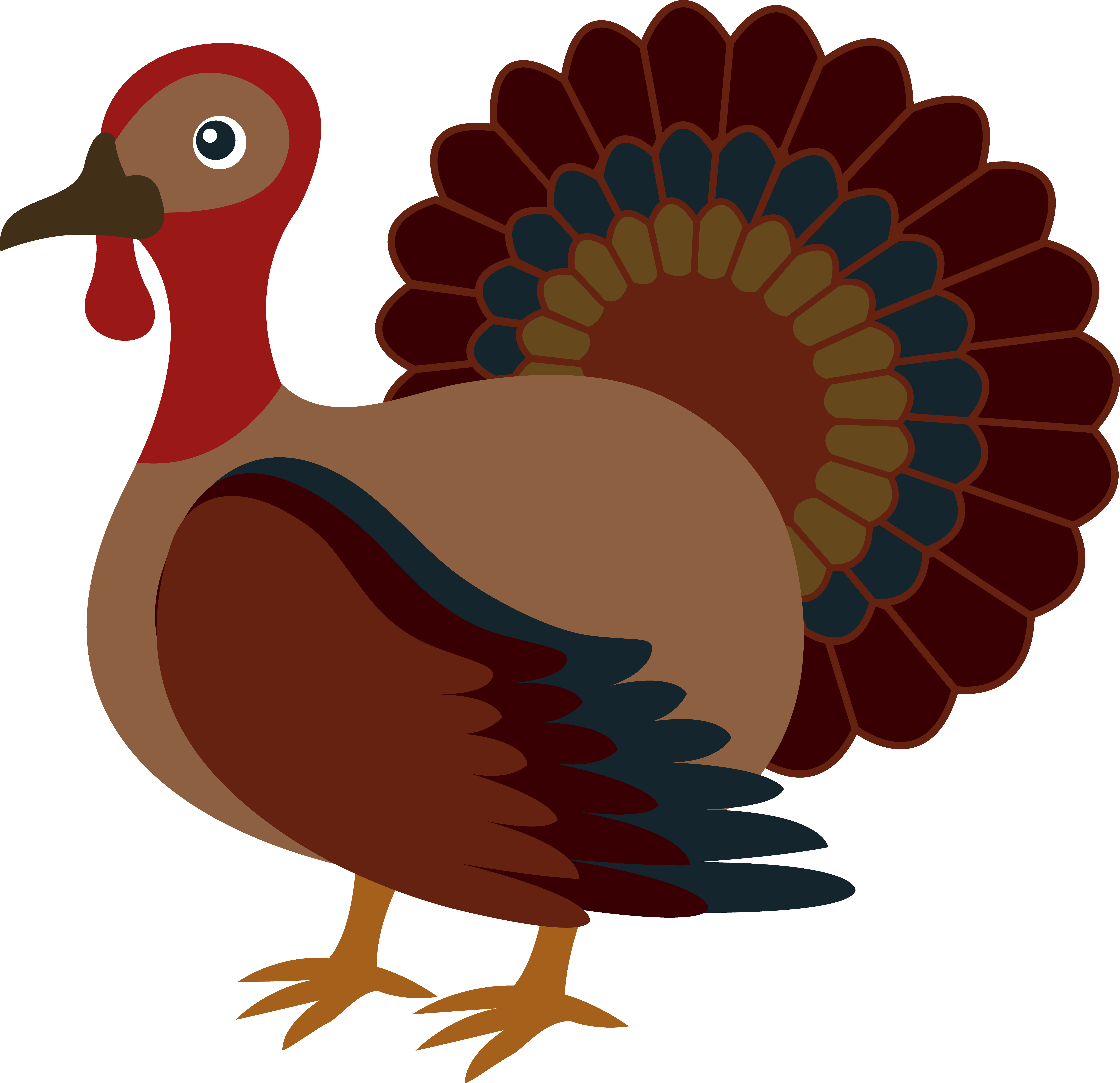 Free clip art of thanksgiving day turkey clipart 2