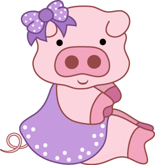 Free pig clipart from cutecolors clip art