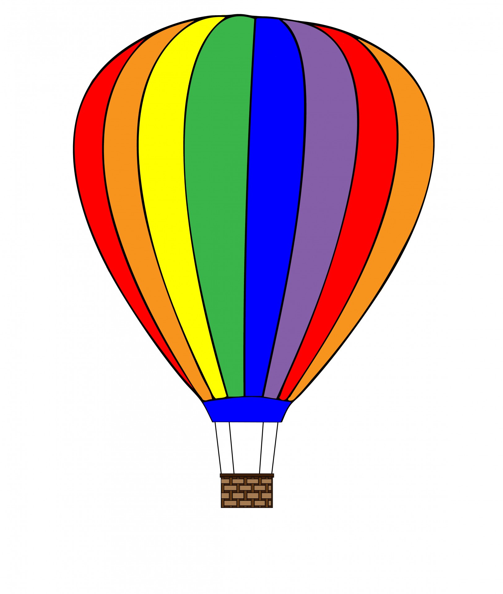 Hot air balloon clipart free pictures