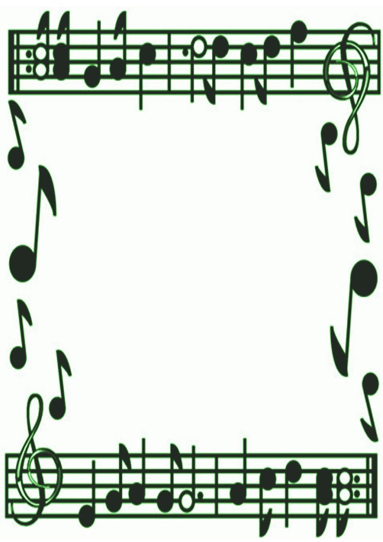 Music note border clipart free images 4