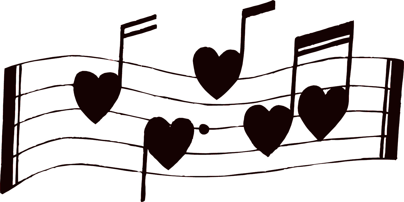 Music notes heart clip art free clipart images 2