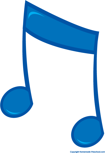 Music notes on staff clipart free images 4