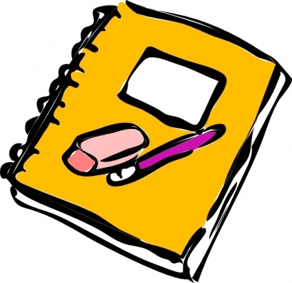 Paper and pencil homework clipart wikiclipart