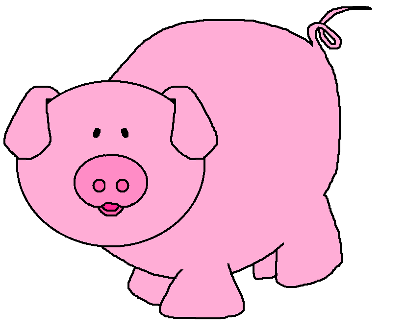 Pig clipart free images 3