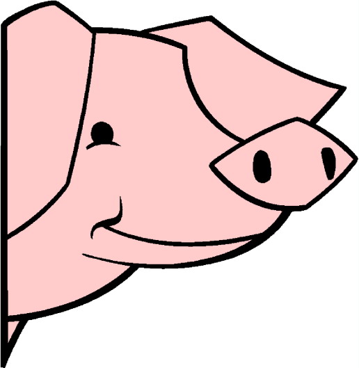 Pig in mud clipart free images