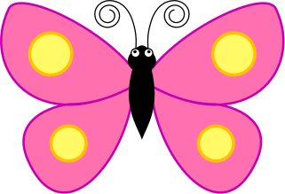 Pink butterfly clipart free images 2 - Clipartix