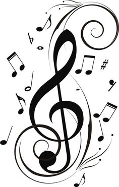 music note borders clipart wedding