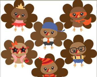 Thanksgiving clipart funny turkeys personal and limited