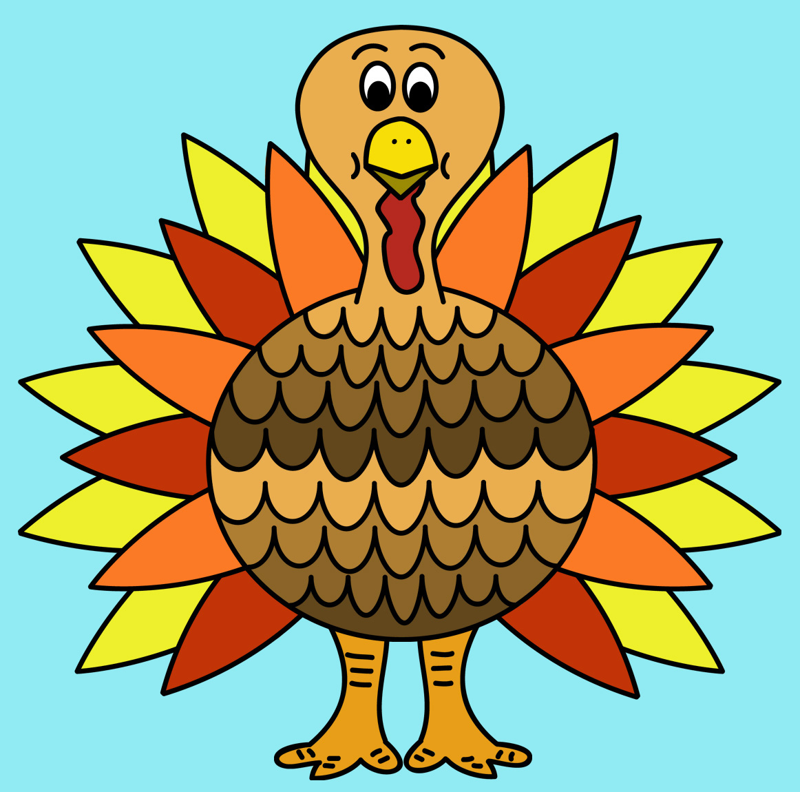 Thanksgiving turkey free clip art 4