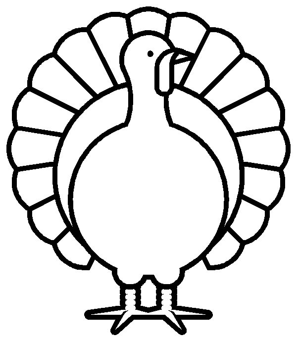 Turkey black and white turkey clip art
