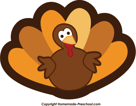 Turkey free thanksgiving clipart