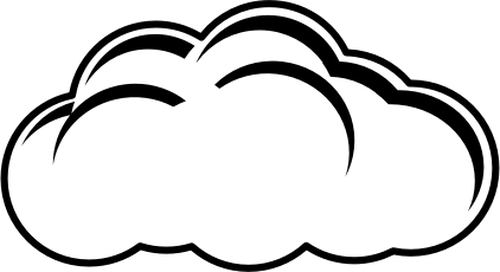 White cloud clipart collection
