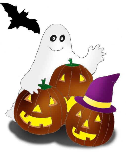 Cute halloween ghost clip art free clipart images
