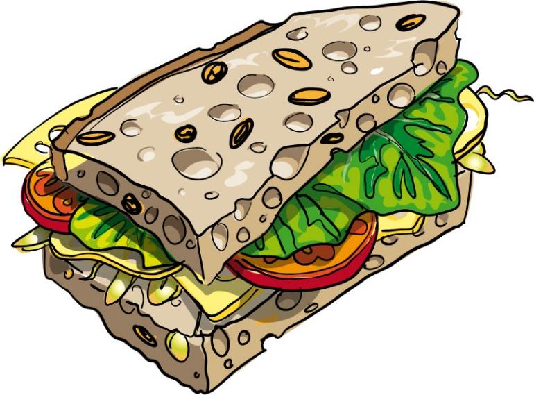 Free food sandwich clip art