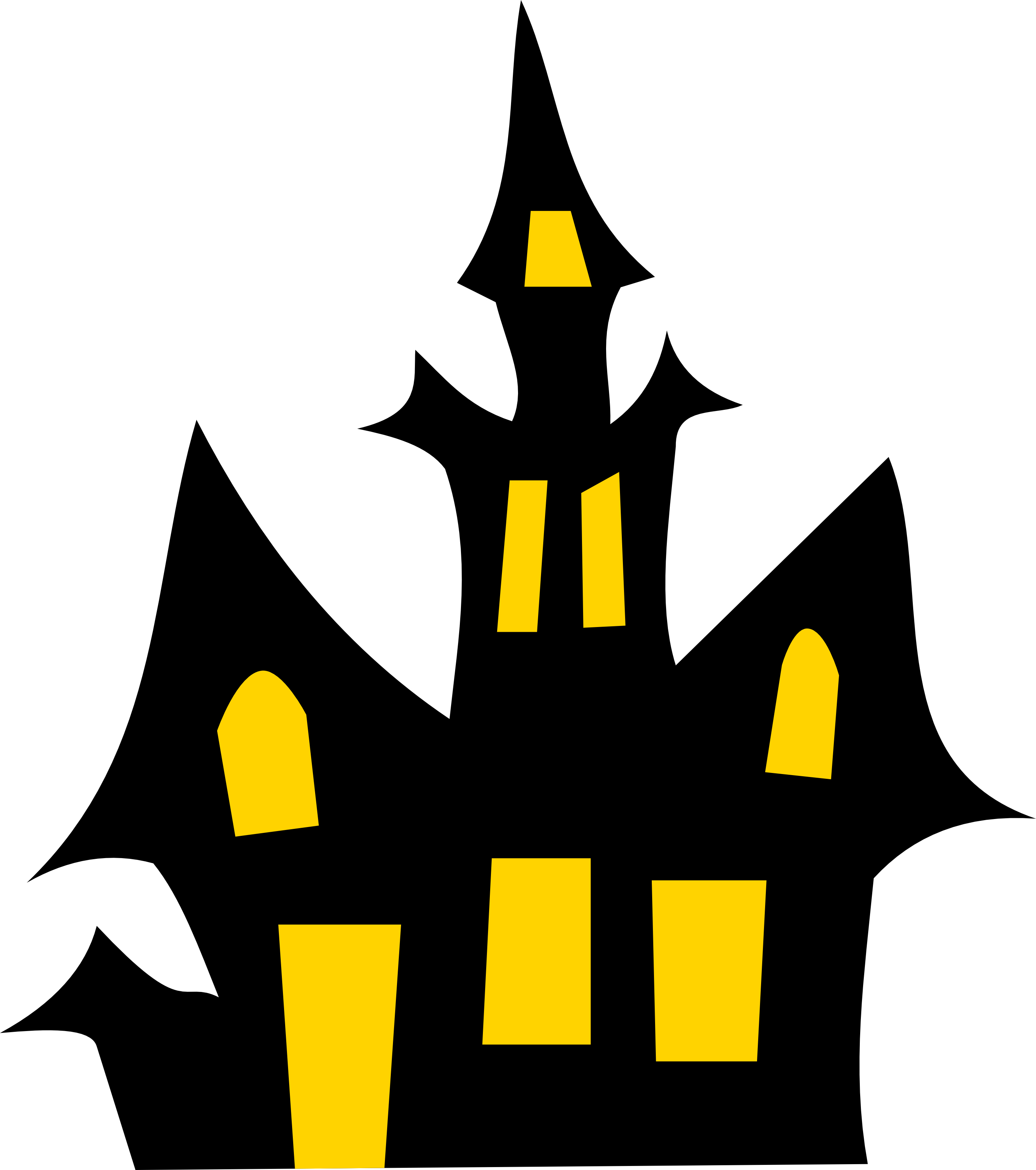 Free haunted house halloween vector clipart illustration cookie