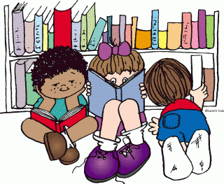 Kids reading clipart schliferaward