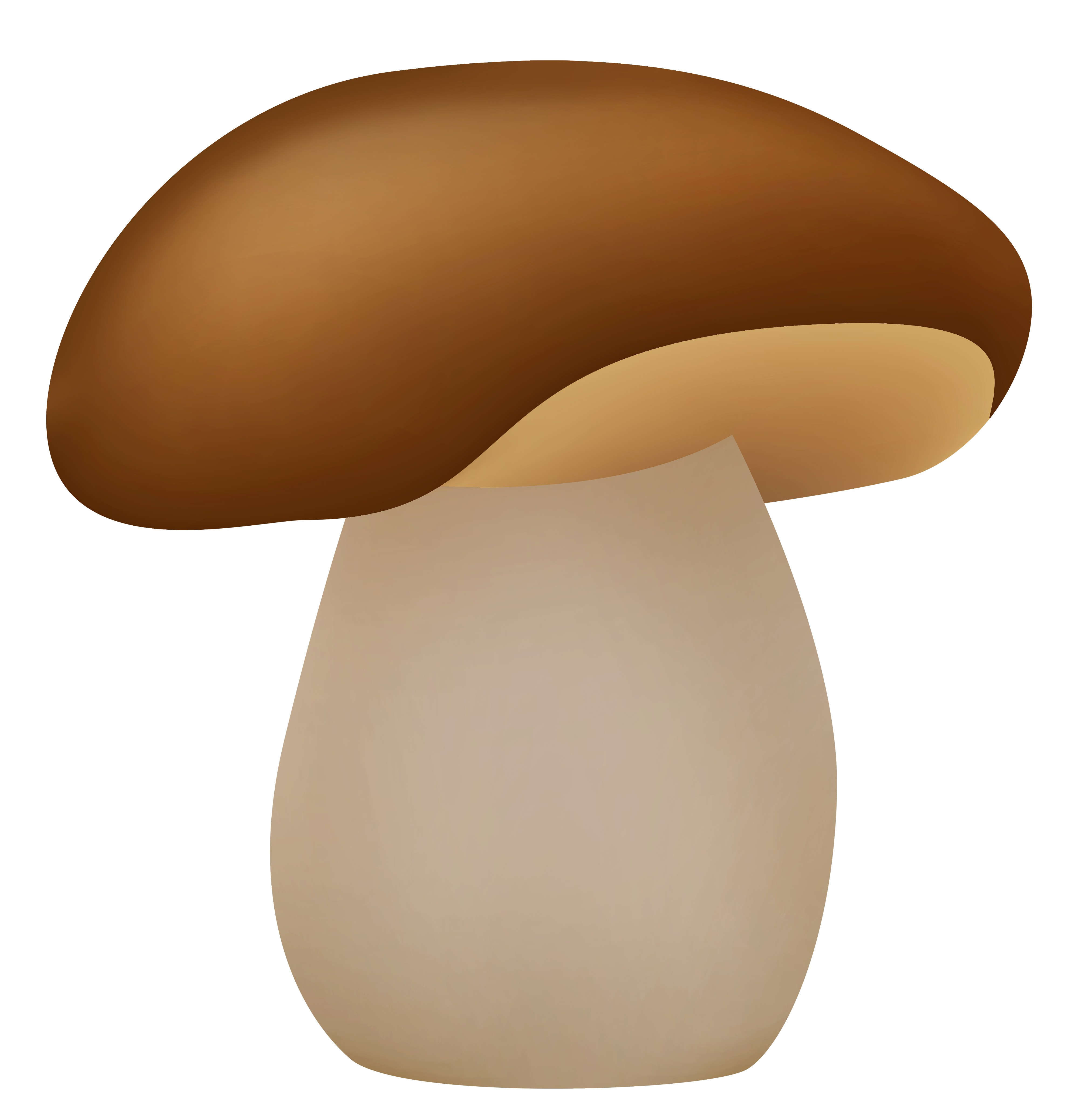 Brown mushroom clipart web clipartbarn