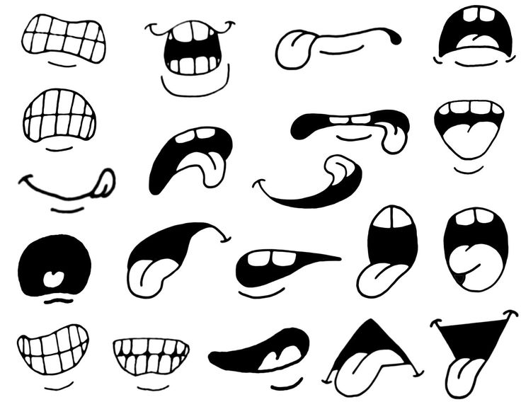 Cartoon eyes and mouth clipart free images