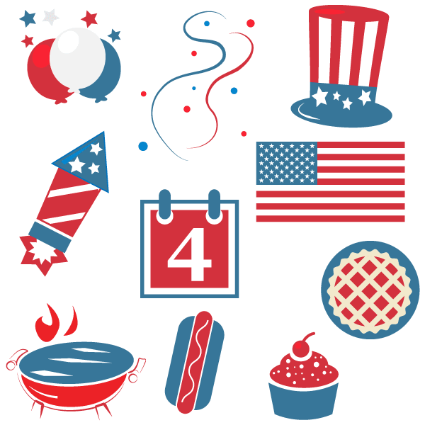 Fourth of july 4th of july happy fourth clipart freevectors
