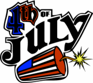 Fourth of july a independence day free clip art happy july 4th text banner