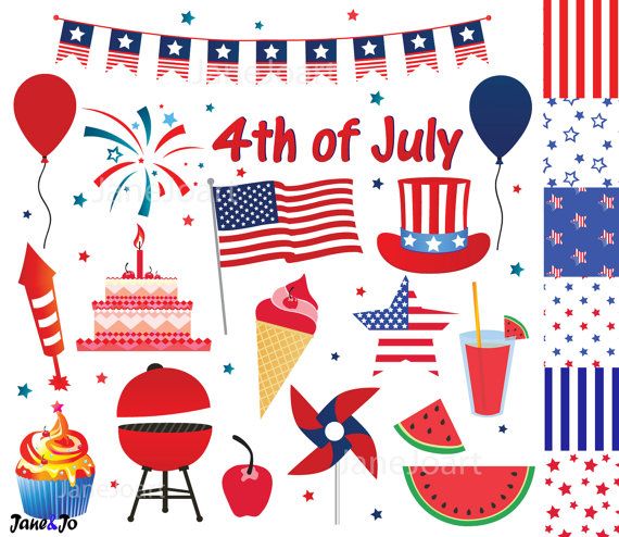 Fourth of july off 4th clipart patriotic fourth